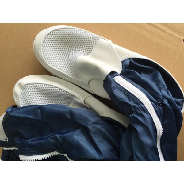 Ботинки чистой комнаты анти- статические для верхушки длинных ботинок ESD рукава белой кожаной