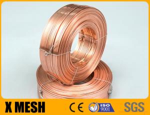 Brass Coat Flat Stitching Wire 103X023C10 Type For Corrugated Carton Boxes