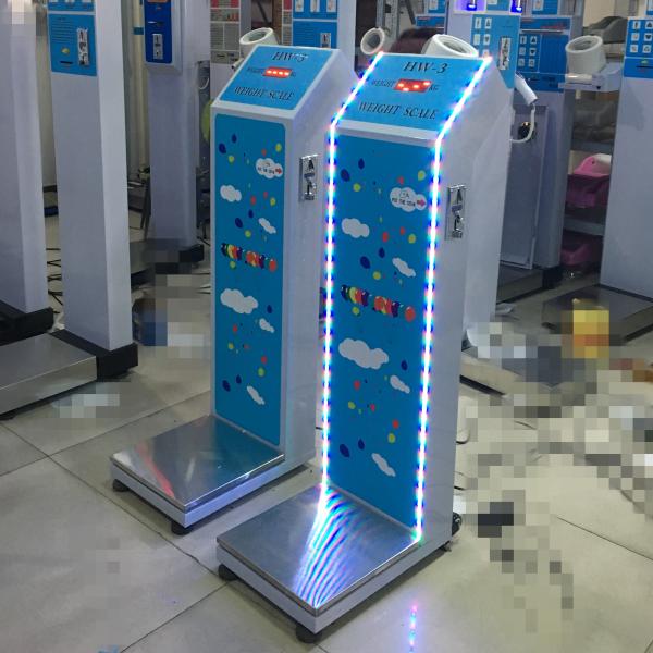 Power Supply AC 100-240V LED Display Coin Operated Luggage Scale for Airport Station
