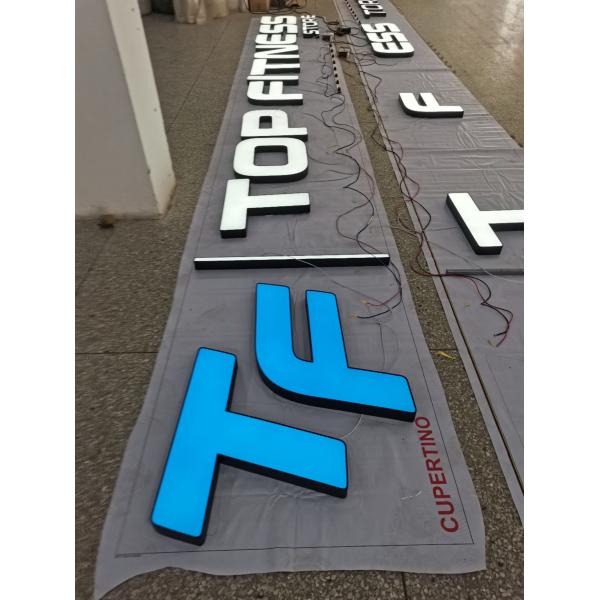 IP65 Outdoor Lighted Sign Letters , Free Standing RGB LED Letters