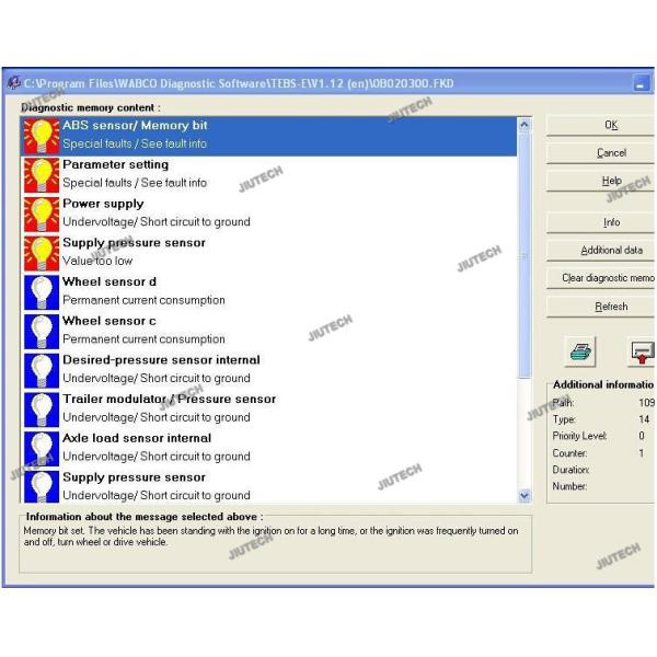 Truck Scanner For WABCO DIAGNOSTIC KIT (WDI) WABCO Trailer WABCO Heavy Duty Diagnostic Scanner Tool+CF19 Laptop