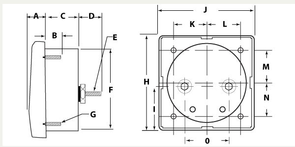 Professional Moving Coil Analog 80x80mm Ammeter DC Microammeter