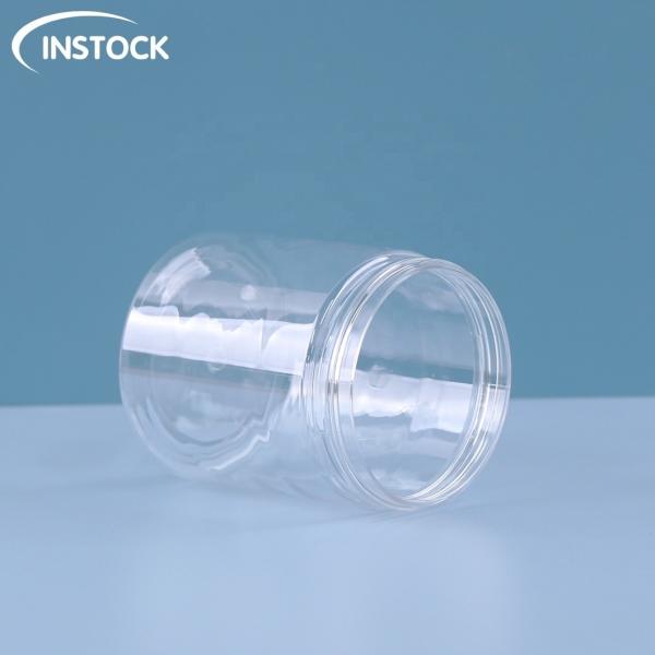 4oz 8oz PET Round Plastic Bottle For Food Storage And Cosmetic Cream