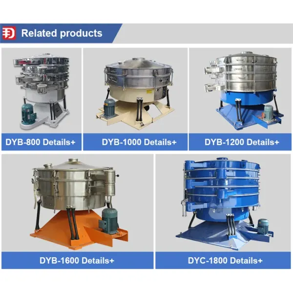 Dy Circular Screen Tumbler Silica Sand Vibration Screen Machine
