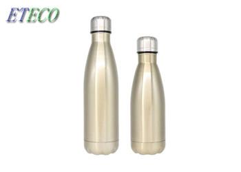 Double Wall Vacuum Personalized Sports Water Bottles Silicone Ring Non Slip