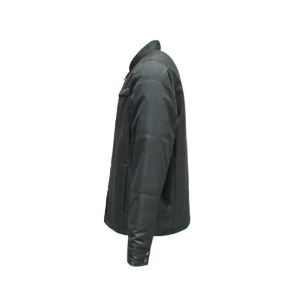                  Men Cotton-Padded Coat 2023 Winter Turn-Down Collar Thicken Nylon Business Casual Jacket             