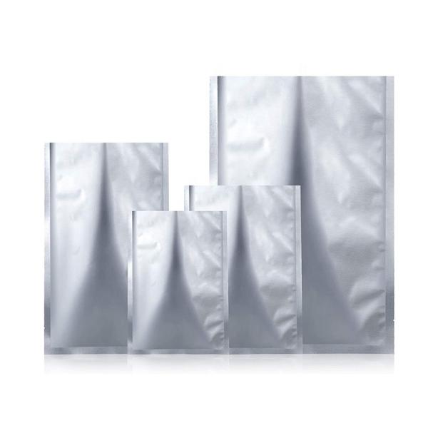 CE Kitchen Silver Aluminum Foil Bags Plat Type FDA Resealable Mylar Bags