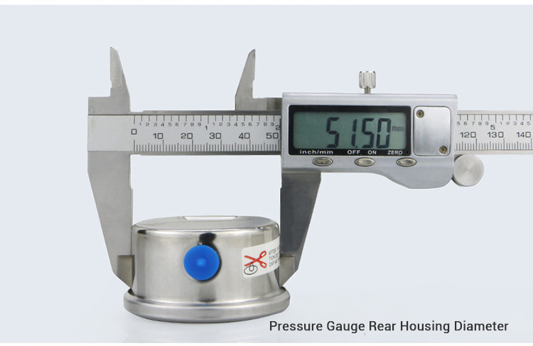 50mm Pressure Indicator Small Liquid Filled Pressure Gauge for Industrial Applications
