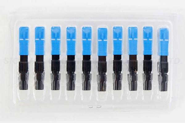 Fast Connector Fiber Optic SC / UPC 60mm 1260nm To 1650nm Wavelength