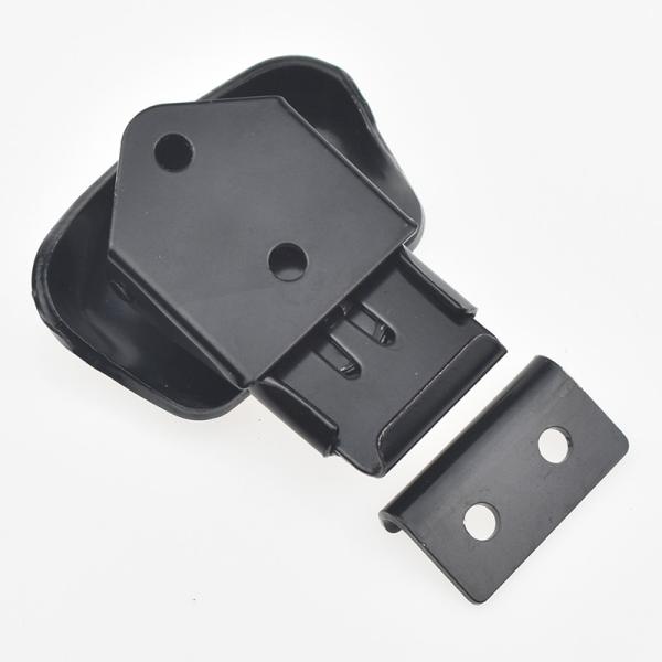 Hasp Plastic Carbon Steel Butterfly Twist Draw Latch Black Mini