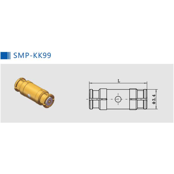 латунный разъем адаптера РФ 50 Ом прямой разъем SMP для женской длины 11,8 мм