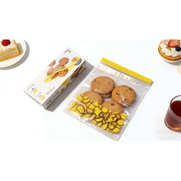 Customizable PE Double Zipper Food Storage Bags BPA-Free Leakproof & Reusable Ideal for Kitchen Organization & Meal Prep