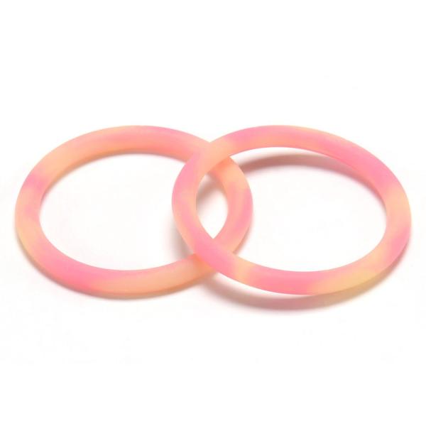 Flexible Embossed Silicone Bracelets Heat Resistance No Harmful For Skin