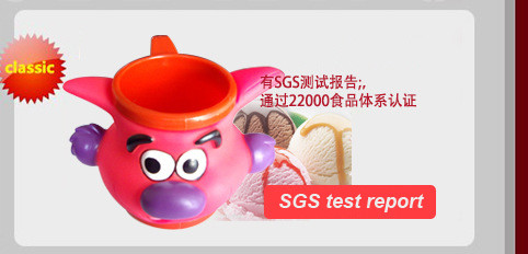CE SGS Plastic Ice Cream Bowls food grade PS PP Non toxic PVC