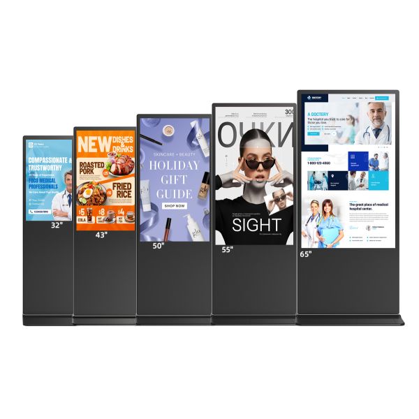 Ultra Thin Lcd Indoor Floor Standing Digital Signage 32