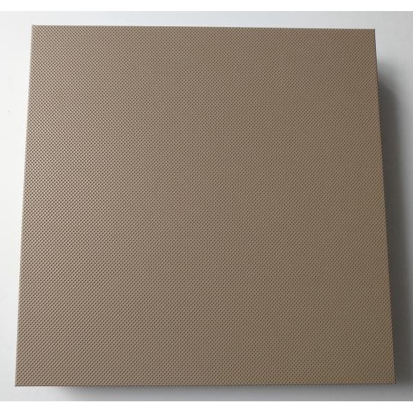 paneles metálicos fonoabsorbentes perforados sin costuras para revestimiento decorativo interior