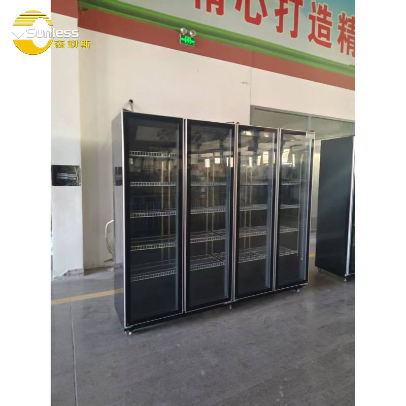 Commercial Beer Drink Display Refrigerator Beverage Cooler Fridge with Glass Door
