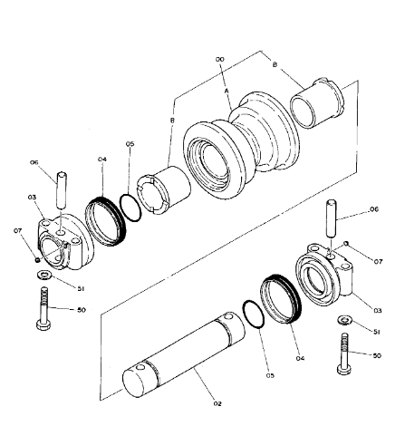 4110368 Seal Group Hitachi Parts Floating Seal Fits For Hitaichi Lower Roller EX1800 UH053 UH80