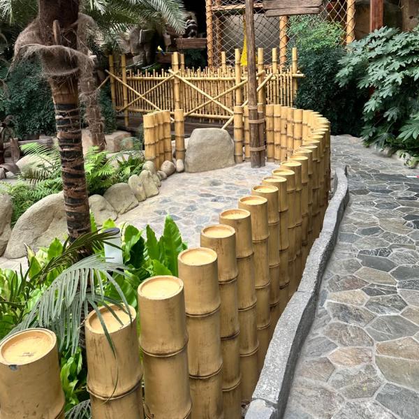 загородка границы тросточки 20x100cm бамбуковая окаймляясь для небольшого балкона сада декоративного