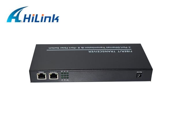 10M 100M 1000M porto de SFP do conversor de 8 meios da fibra dos ethernet dos portos RJ45