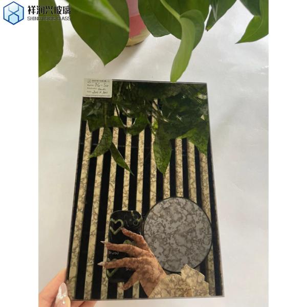 Golden Antique Mirror Glass Tile Mirrors for Wall Decor Amusement and 5 Years of Support