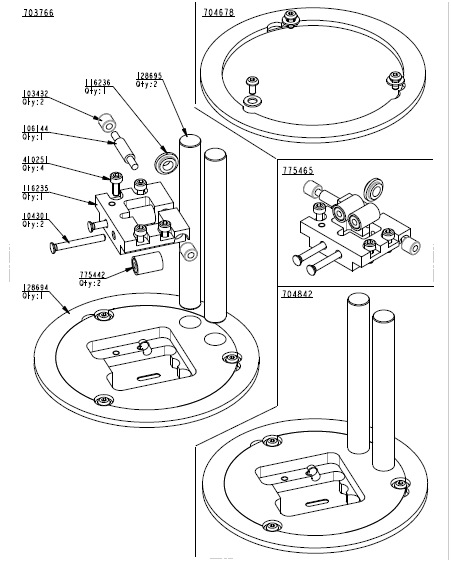 775465 Guide Roller Lower Especially Suitable For Auto Cutter Machine FX Q25