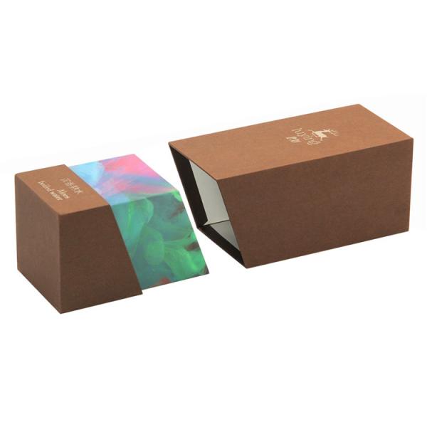 Rigid Shoulder Cosmetic Packaging Box With Speciality Paper Material
