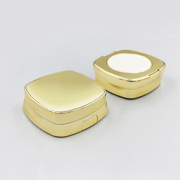 Reusable Empty Cushion Foundation Case with Snap Closure Round