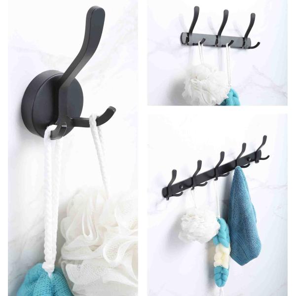 Aluminum Contemporary Stainless Steel Robe Hooks Hanger Multipurpose