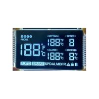 Display LCD de 7 segmentos VA de dígitos coloridos para controlador de temperatura