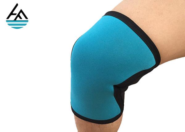 Breathable Knee Therapy Support Sleeve , Blue Xxl Neoprene Knee Wrap