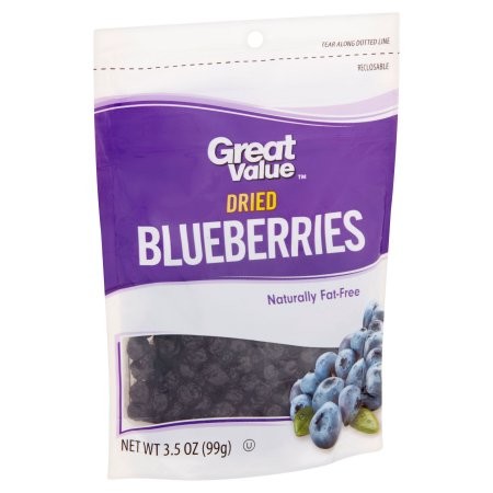 Colorful Standing Up Dried Blueberries 3.5 oz Food packaging bags with Heat Seal