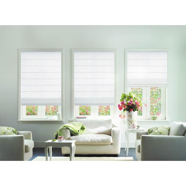 Designer Textile Indoor 100% Polyester Fabric Cordless Blackout Roman Blind