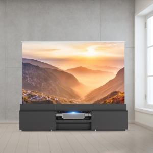 Meuble TV Laser Motorisé Flip Noir pour Projecteur Ultra Courte Focale (UST) de
