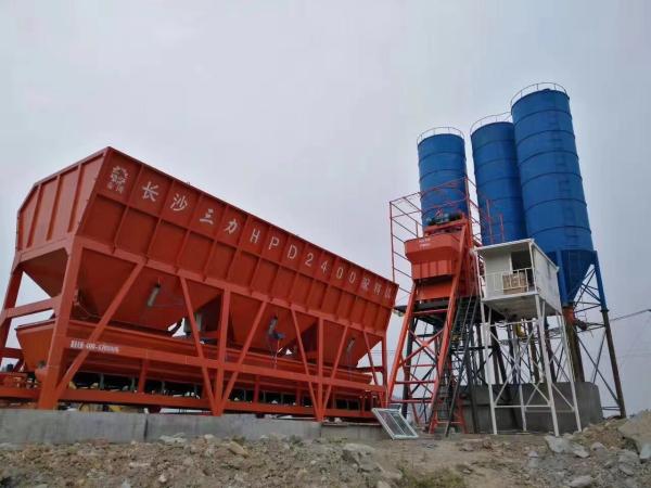 Automatic PLC Control Mixer JS1500 Twin-shaft Concrete Batching Plant 50 60 90 120 m3/h