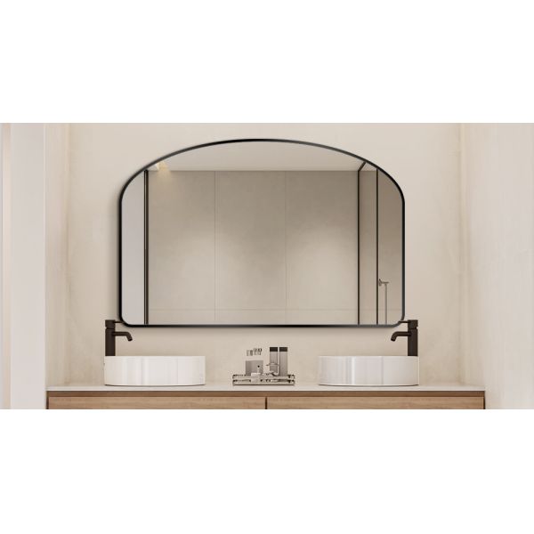 Arched Aluminium Framed LED Mirror 4mm 5mm Large Wall Bathroom Mirror