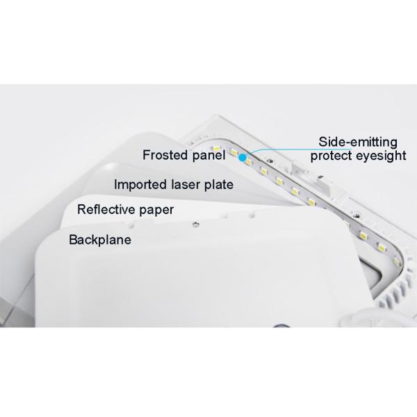 Square 3W Recessed Led Panel Light Warm White Cold White For Kitchen , Office