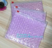 Saco plástico de bolhas personalizado do slider, preço de fábrica do OEM com o saco packaing Ziplock da bolha feita sob encomenda, embalagem reusável da bolha da embalagem