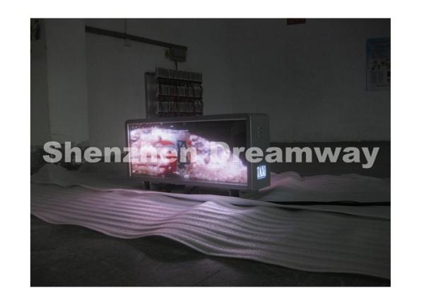 Aluminum Taxi Top LED Display P6 Advertising 3G Industrial Grade Router
