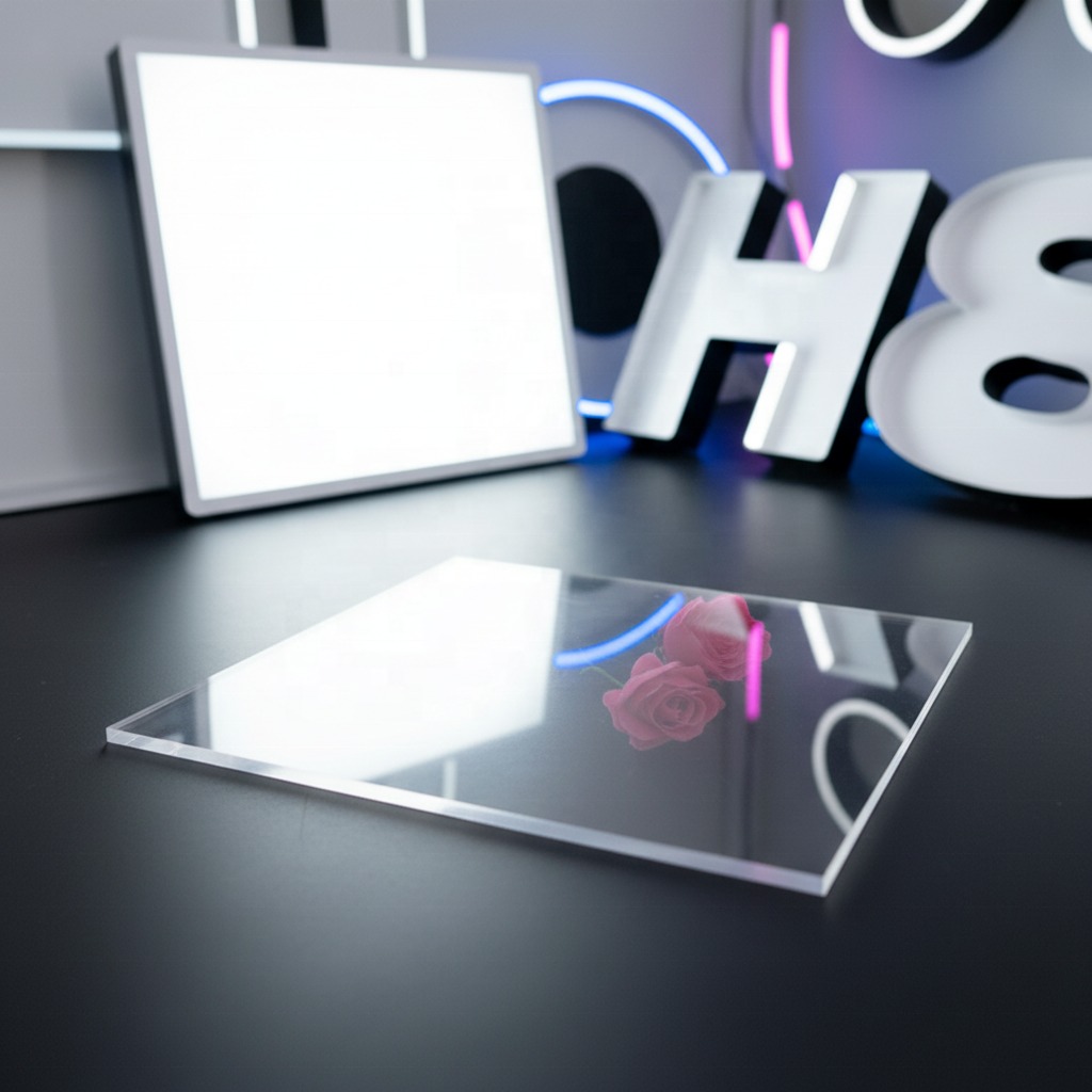 Customizable Acrylic Plastic Sheets 0.9mm Thickness Transparent Acrylic Panel For DIY Signage