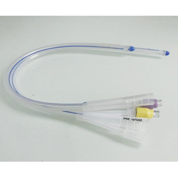 Silicone Coated Double Balloon Foley Catheter Urinary 2 3 4 Way Types