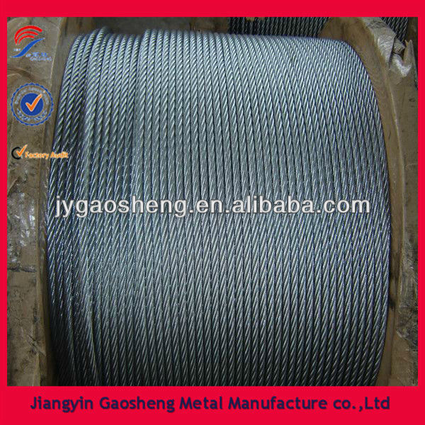 6x19 Steel Wire Rope for Fishing Net