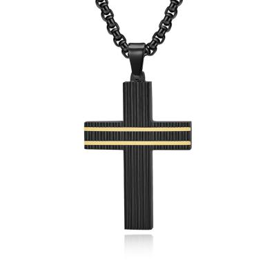 Fashion Stainless Steel Chain Necklace Men's Jewelry Gold Plated Spiral Pendant Necklaces for Men Hip Hop Party Anniversary Gift
