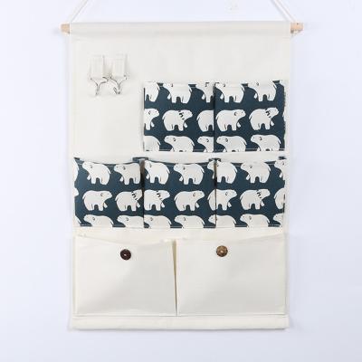 hanging storage bag pockets organizer door wall chest holder customized hedgehog whale Sea lion