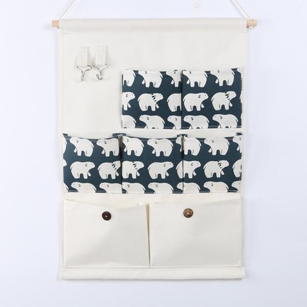hanging storage bag pockets organizer door wall chest holder customized hedgehog whale Sea lion