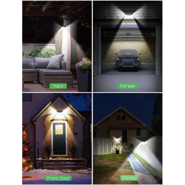 Outdoor Solar Wall Light Motion Sensor Waterproof Street Lamp Solar Powered Sunlight Spotlight