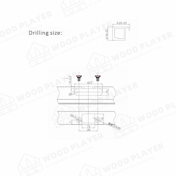Grampo próximo macio do OEM nos encaixes escondidos porta do hardware da mobília da dobradiça de