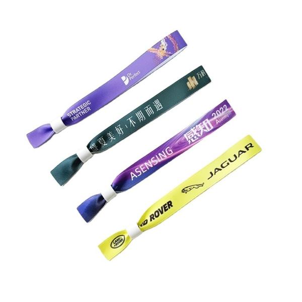 Disposable RFID Polyester/Ribbon Wristband for Festival Party Events Custom 13