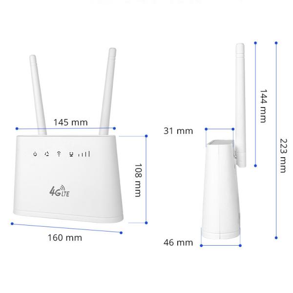 Мобильный маршрутизатор LAN 2,4 g WiFi Точки доступа RJ45 RJ11, двойной маршрутизатор SIM 4G LTE