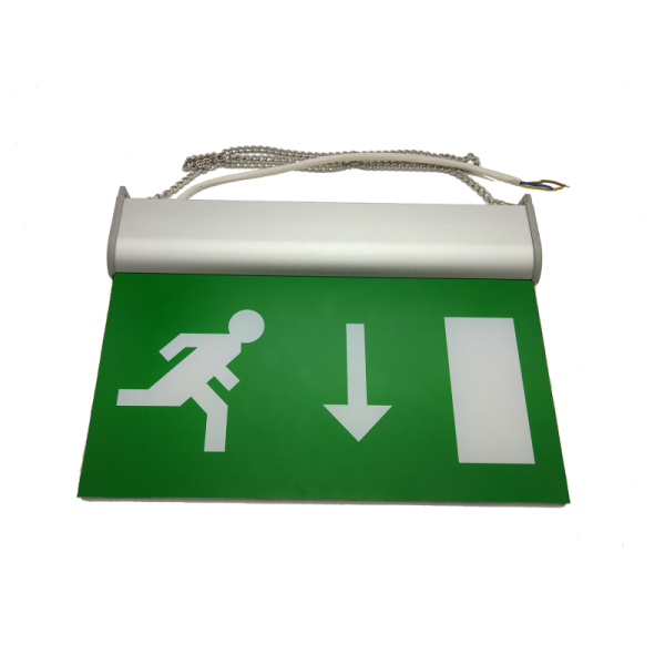Energy Saving Wall Mounted LED Aluminum Exit Sign Acrylic Plate IP20 L211M